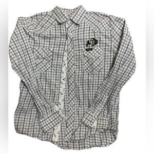 Wrangler Retro Pearl Snap Flannel Women's Large Colorado